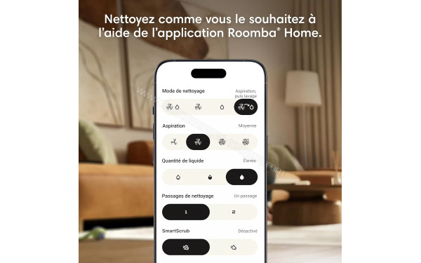 IROBOT Roomba Plus 516 Combo AutoWash Noir - Application pour smartphones ou tablettes