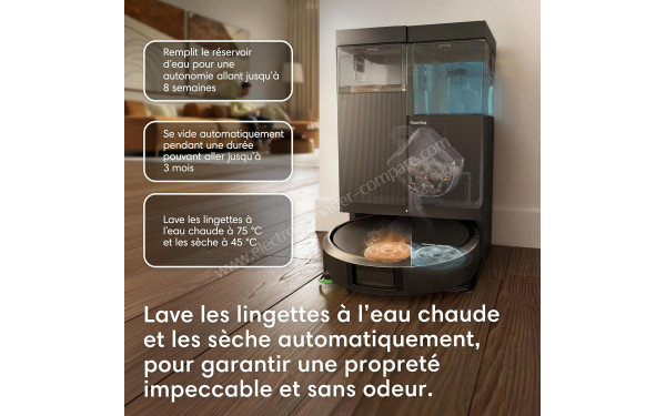 IROBOT Roomba Plus 516 Combo AutoWash Noir - Mise en situation