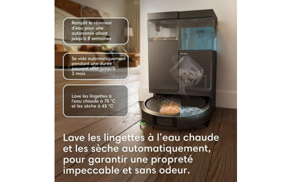 IROBOT Roomba Plus 515 Combo AutoWash Dock Noir - Mise en situation