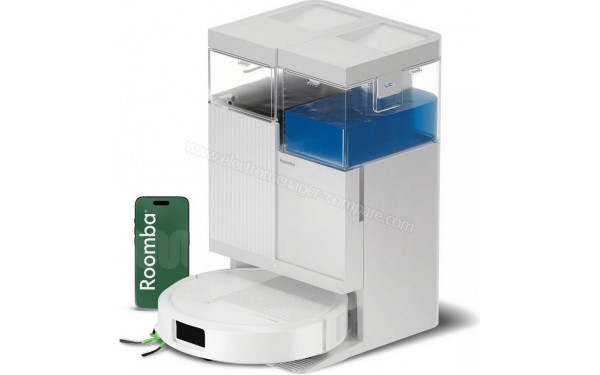 IROBOT Roomba Plus 515 Combo AutoWash Dock Blanc - Vue d'ensemble