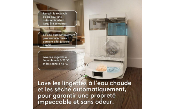 IROBOT Roomba Plus 515 Combo AutoWash Dock Blanc - Mise en situation