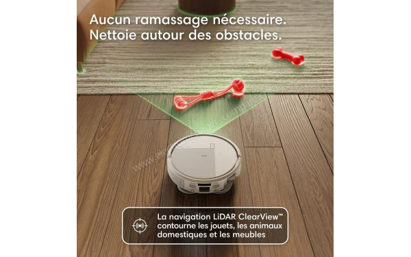 IROBOT Roomba Plus 515 Combo AutoWash Dock Blanc - Syst&egrave;me de cartographie LIDAR ClearView