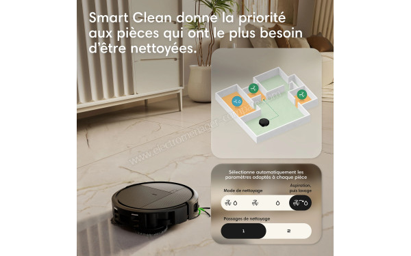 IROBOT Roomba Plus 578 Combo AutoWash Noir - Mise en situation