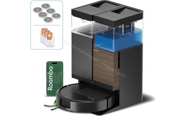 IROBOT Roomba Plus 576 Combo AutoWash Noir - Vue d'ensemble