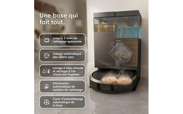IROBOT Roomba Plus 576 Combo AutoWash Noir - Mise en situation