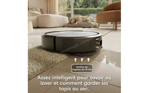 IROBOT Roomba Plus 576 Combo AutoWash Noir - Mise en situation