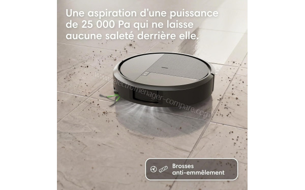 IROBOT Roomba Plus 576 Combo AutoWash Noir - Aspiration puissante