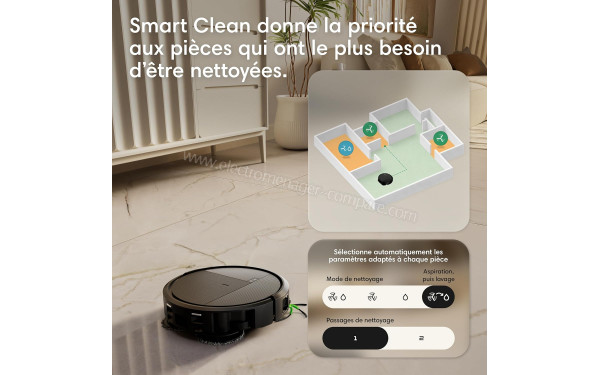 IROBOT Roomba Plus 576 Combo AutoWash Noir - Mise en situation