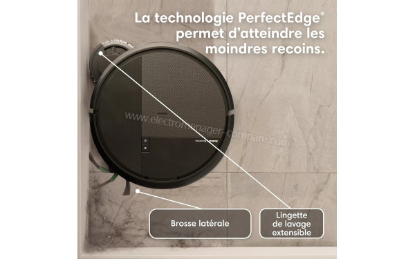IROBOT Roomba Plus 576 Combo AutoWash Noir - Technologie PerfectEdge