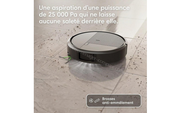 IROBOT Roomba Plus 575 Combo AutoWash Noir - Vue d'ensembleAspiration puissante