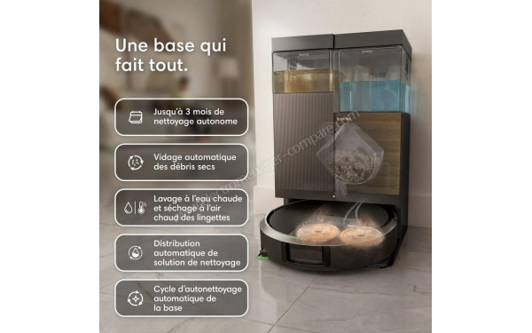 IROBOT Roomba Plus 575 Combo AutoWash Noir - Mise en situation