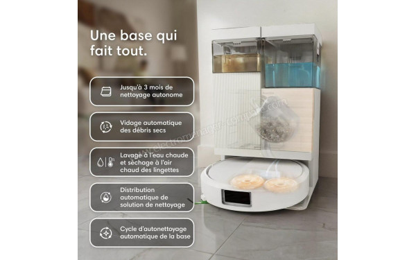 IROBOT Roomba Plus 575 Combo AutoWash Blanc - Mise en situation