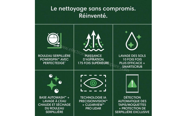 IROBOT Roomba Max 705 Combo AutoWash Dock Noir - Mise en situation