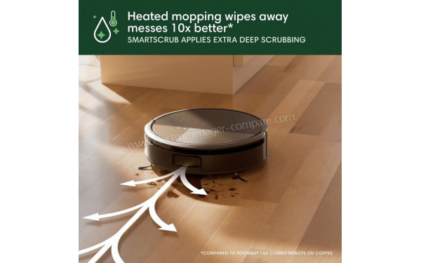 IROBOT Roomba Max 705 Combo AutoWash Dock Noir - Mise en situation