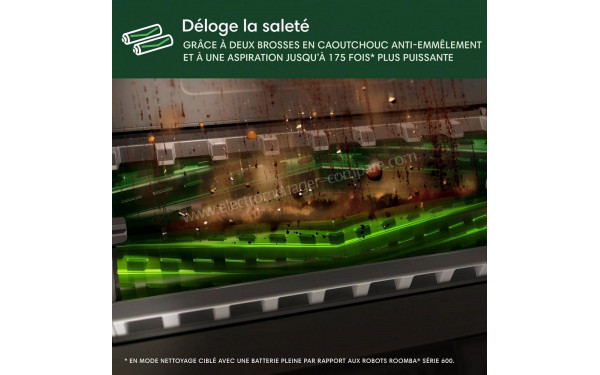 IROBOT Roomba Max 705 Combo AutoWash Dock Noir - Brosse anti-emm&ecirc;lement