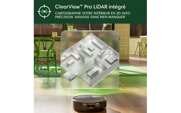IROBOT Roomba Max 705 Combo AutoWash Dock Noir - Syst&egrave;me de cartographie LIDAR ClearView