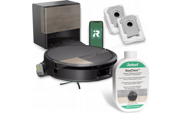 IROBOT Roomba Max 706 Combo AutoWash Dock Noir - Vue d'ensemble