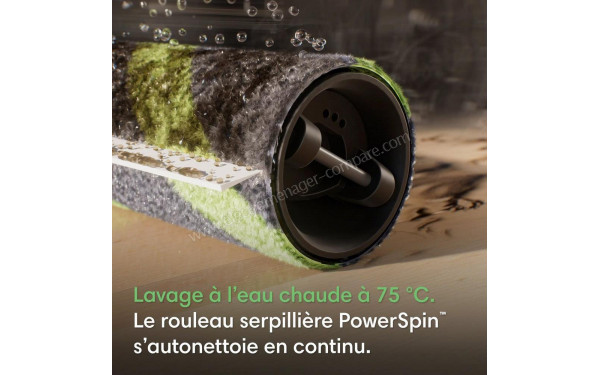 IROBOT Roomba Max 775 Combo AutoWash Noir - Lavage &agrave; l'eau chaude &agrave; 75&deg;C