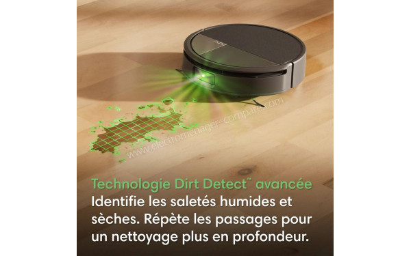 IROBOT Roomba Max 775 Combo AutoWash Blanc - Technologie Dirt Detect