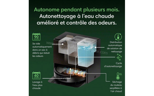 IROBOT Roomba Max 775 Combo AutoWash Blanc - Mise en situation