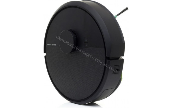 IROBOT Roomba 105 Combo Noir - Vue du dessus 3/4 droite