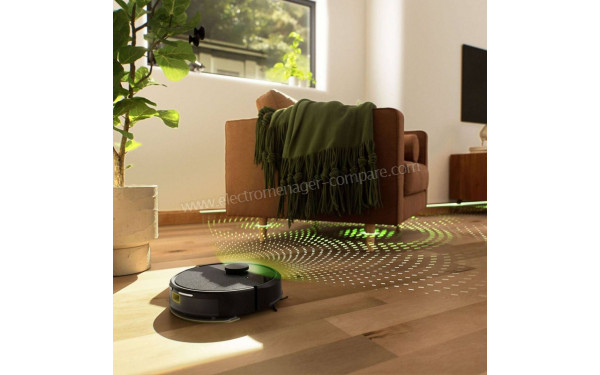IROBOT Roomba 105 Combo Noir - Syst&egrave;me de cartographie LIDAR ClearView
