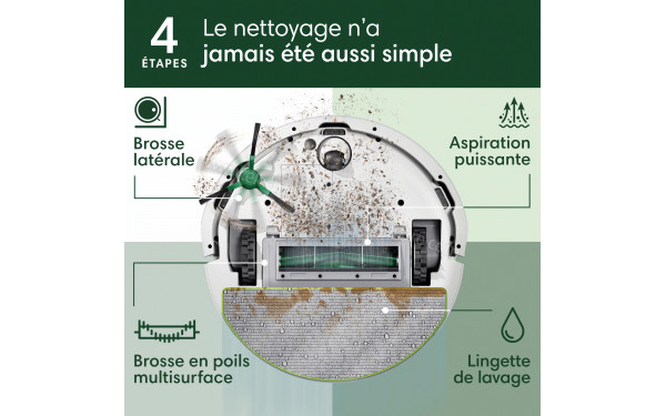 IROBOT Roomba 105 Combo Blanc - Mise en situation