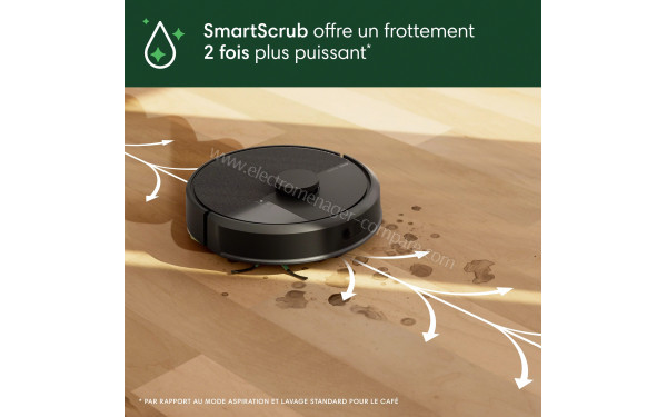 IROBOT Roomba 105 Combo AutoEmpty Dock Noir - SmartScrub