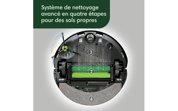 IROBOT Roomba Combo 10 Max - Vue du dessous