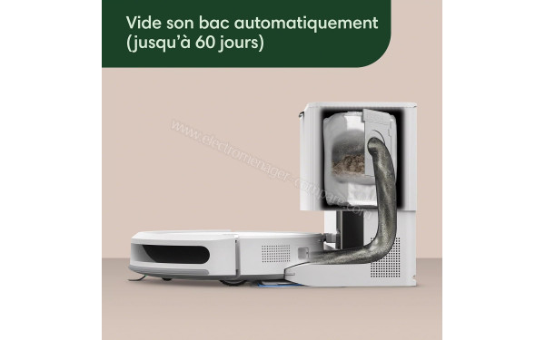 IROBOT Roomba Combo 2 Essential Blanc - Base auto-videuse