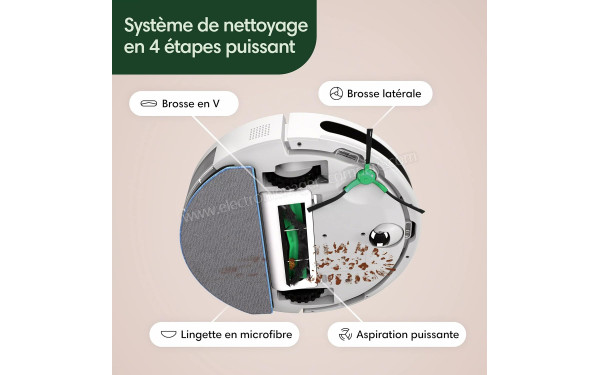 IROBOT Roomba Combo 2 Essential Blanc - Syst&egrave;me de nettoyage