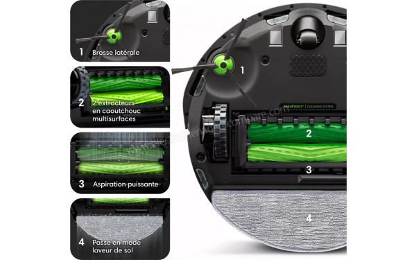 IROBOT Roomba Combo i5 i517840 - Vue du dessous