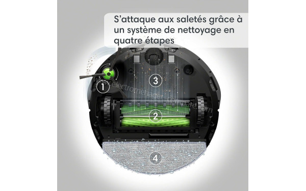 IROBOT Roomba Combo j5+ j557640 - Vue du dessous