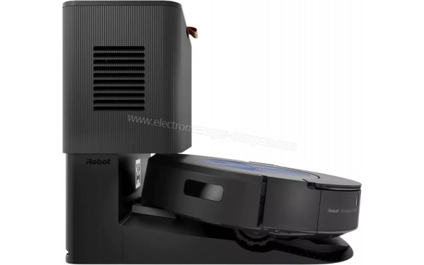 IROBOT Roomba Combo J7+ c755640 - Vue de profil sur la base de chargement