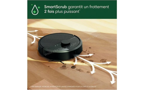 IROBOT Roomba Plus 406 Combo AutoWash Dock Noir - SmartScrub