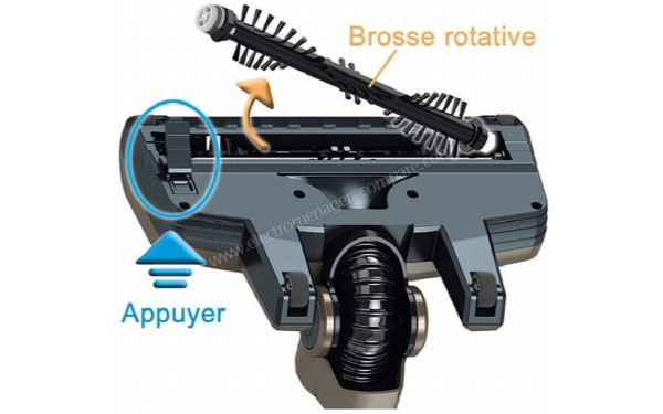 KALORIK TKG SKV 1004 - Vue de la brosse principale (cr&eacute;dit : Darty)
