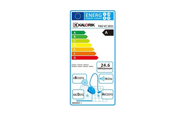 KALORIK TKG VC 1011 - &Eacute;tiquette &eacute;nergie
