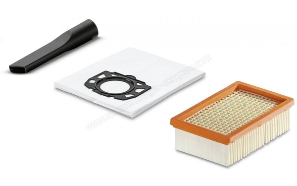 KARCHER MV 4 - Suceur long / Sachet filtre / Filtre pliss&eacute; plat (cr&eacute;dit : Boulanger)