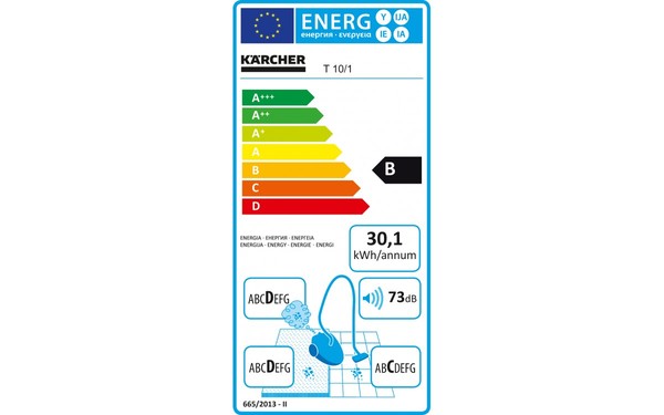 KARCHER T 10/1 Adv - &Eacute;tiquette &eacute;nergie