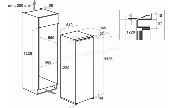 KITCHENAID KCBNR 12600 - Encastrement