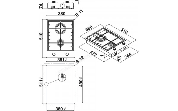 KITCHENAID KHDD2 38510 - Sch&eacute;ma technique