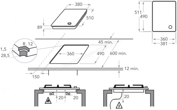 KITCHENAID KHDP1 38510 - Sch&eacute;ma technique