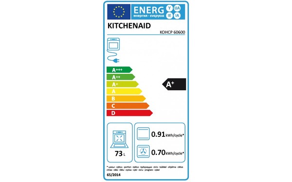 KITCHENAID KOHCP 60600 - &Eacute;tiquette &eacute;nergie