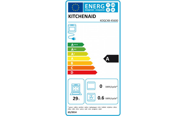 KITCHENAID KOQCXB 45600 - &Eacute;tiquette &eacute;nergie