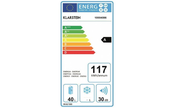 KLARSTEIN MKS-8 - &Eacute;tiquette &eacute;nergie