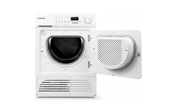 KLARSTEIN Savanna Blanc - Vue de face avec hublot ouvert