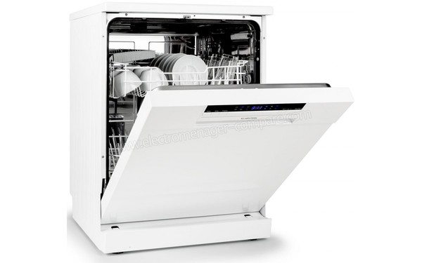 KLARSTEIN Amazonia 60 Blanc - Vue 3/4 gauche porte ouverte