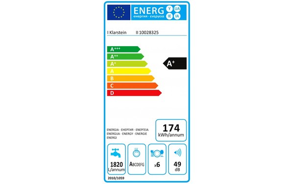 KLARSTEIN Amazonia 6 Argent - &Eacute;tiquette &eacute;nergie
