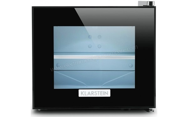 KLARSTEIN Frosty 10 L Noir Porte Vitr&eacute;e - Vue de face
