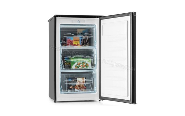 KLARSTEIN Garfield XL Noir - Vue 3/4 gauche avec porte ouverte